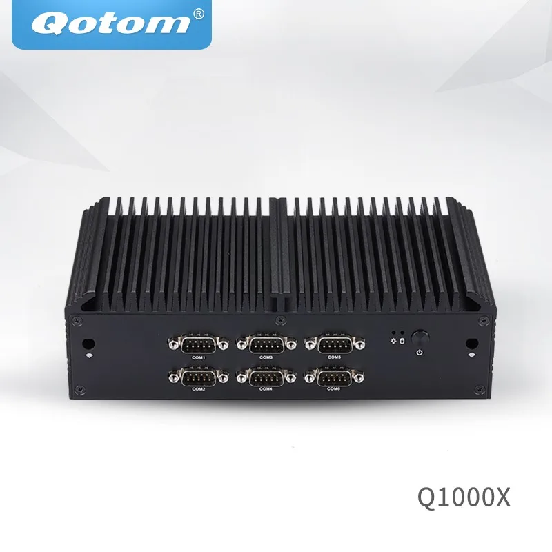 

Qotom Мини ПК Q1020X Pentium 5405U промышленный компьютер 6 RS232/RS485 двойная Lan 6 USB POS киоск IPC