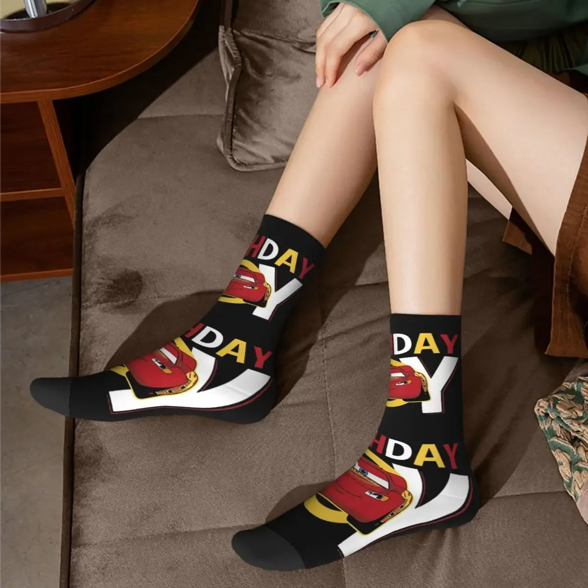 Крутые спортивные носки Pixar Cars для мальчиков на день рождения с молнией