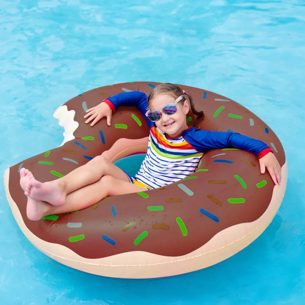 

Inflatable Donut Swimming Ring Safe Pool Float Summer Outdoor Activitives Party Eco-Friendly Cute Kids Adult Swimming Circle