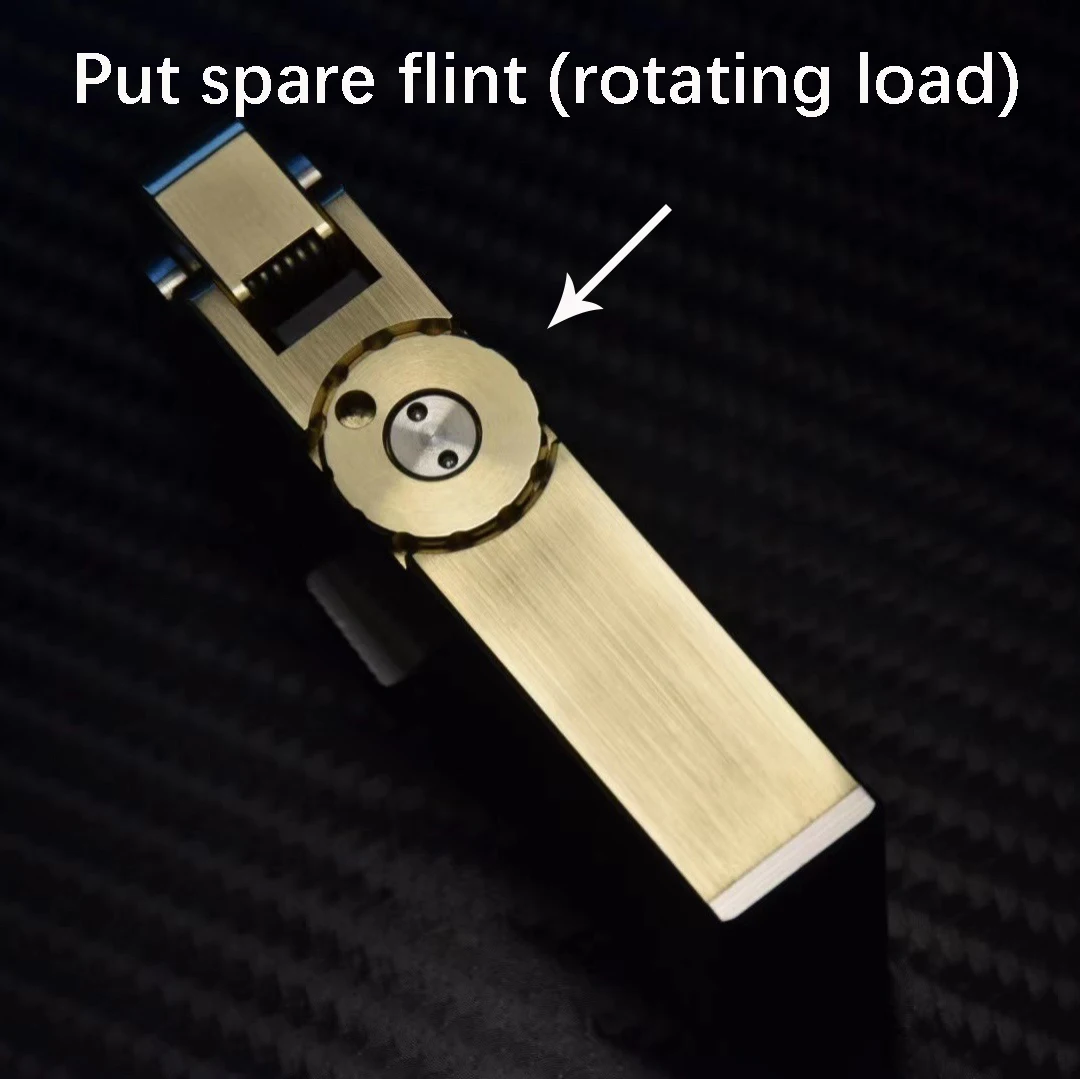 Купить Военная техника, керосиновая Зажигалка из титанового сплава с языком дракона, Чистая латунь ручной работы, автоматическое зажигание, бензи...