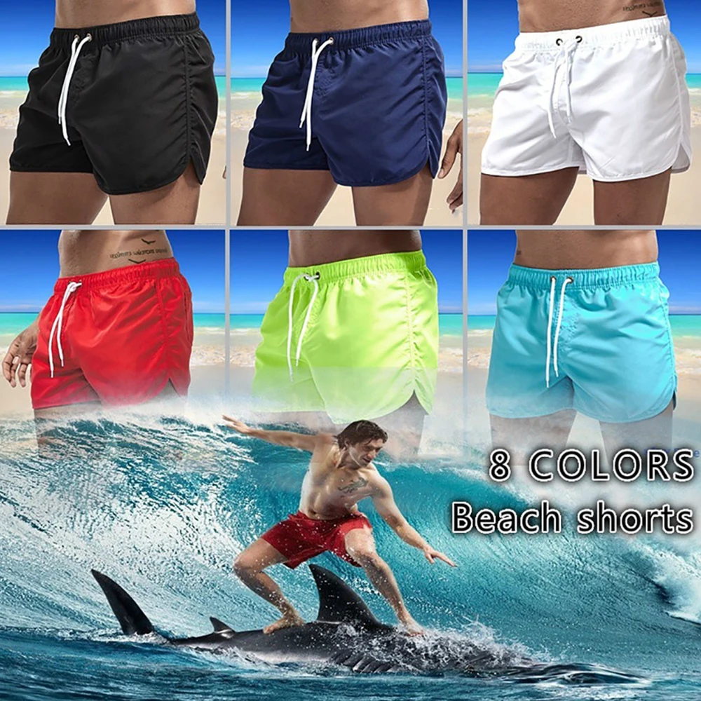 

Men's Quick-drying Shorts Man Summer Movement Surfing Clothing Elastic Waist Bottoms Swimming Trousers Streetwear Scanties Pants