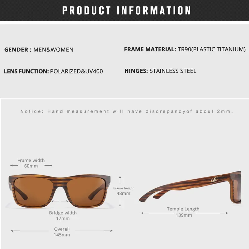 KAENON мужские поляризационные солнцезащитные очки спортивный бренд с логотипом TR90