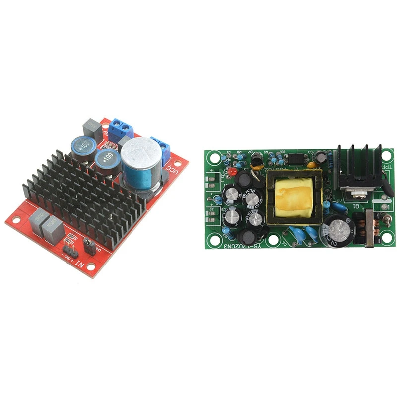 

12V 5V Fully Isolated Switching Power Supply AC-DC Module & TPA3116 Mono Channel Digital Power Audio Amplifier Board