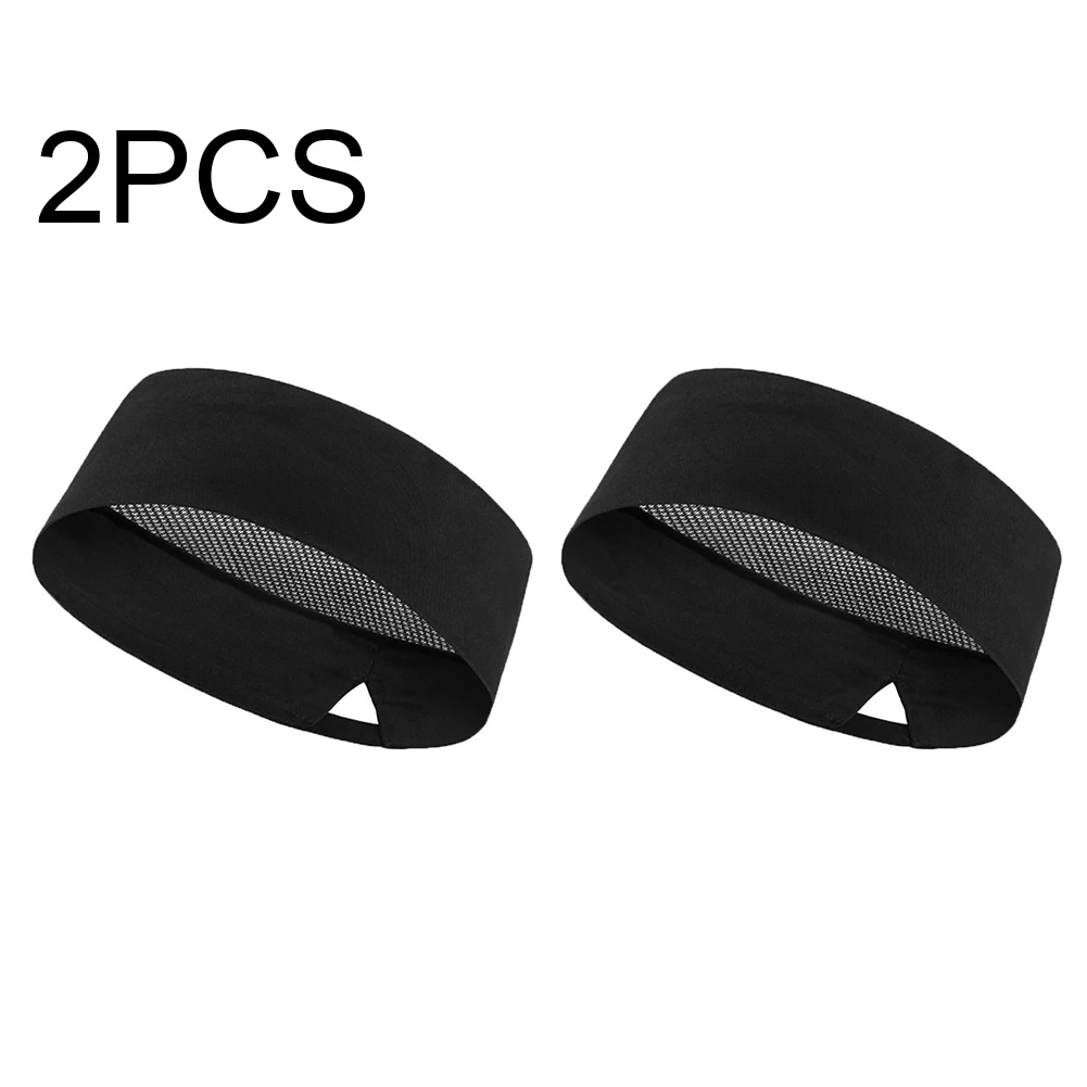 

2pcs Men Women Hotel Restaurant Cotton Blend Kitchen Chefs Beanie Hat Mesh Top Work Cap Cooking Skullies Adjustable Size Service