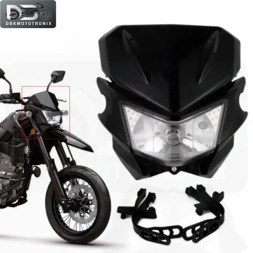 Фото Универсальная мотоциклетная фара для Kawasaki KLX10 KLX 110L KLX125 KLX125L KLX140 KLX140L, аксессуары для фар, эндуро, фара №4