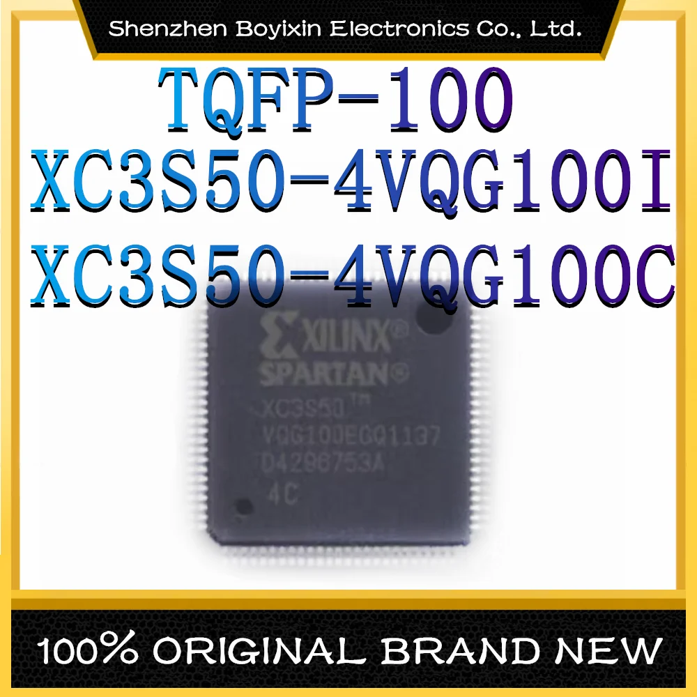 XC3S50-4VQG100I XC3S50-4VQG100C Package: TQFP-100 Programmable Logic Device (CPLD/FPGA) IC  Chip