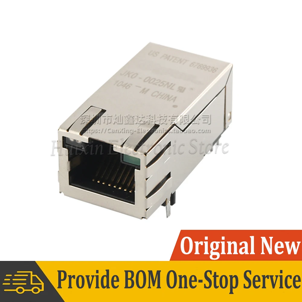 2 шт. JK0-0025NL JKO-0025NL RJ45 сетевой разъем с одним портом Tab Up светодиодный магнитный