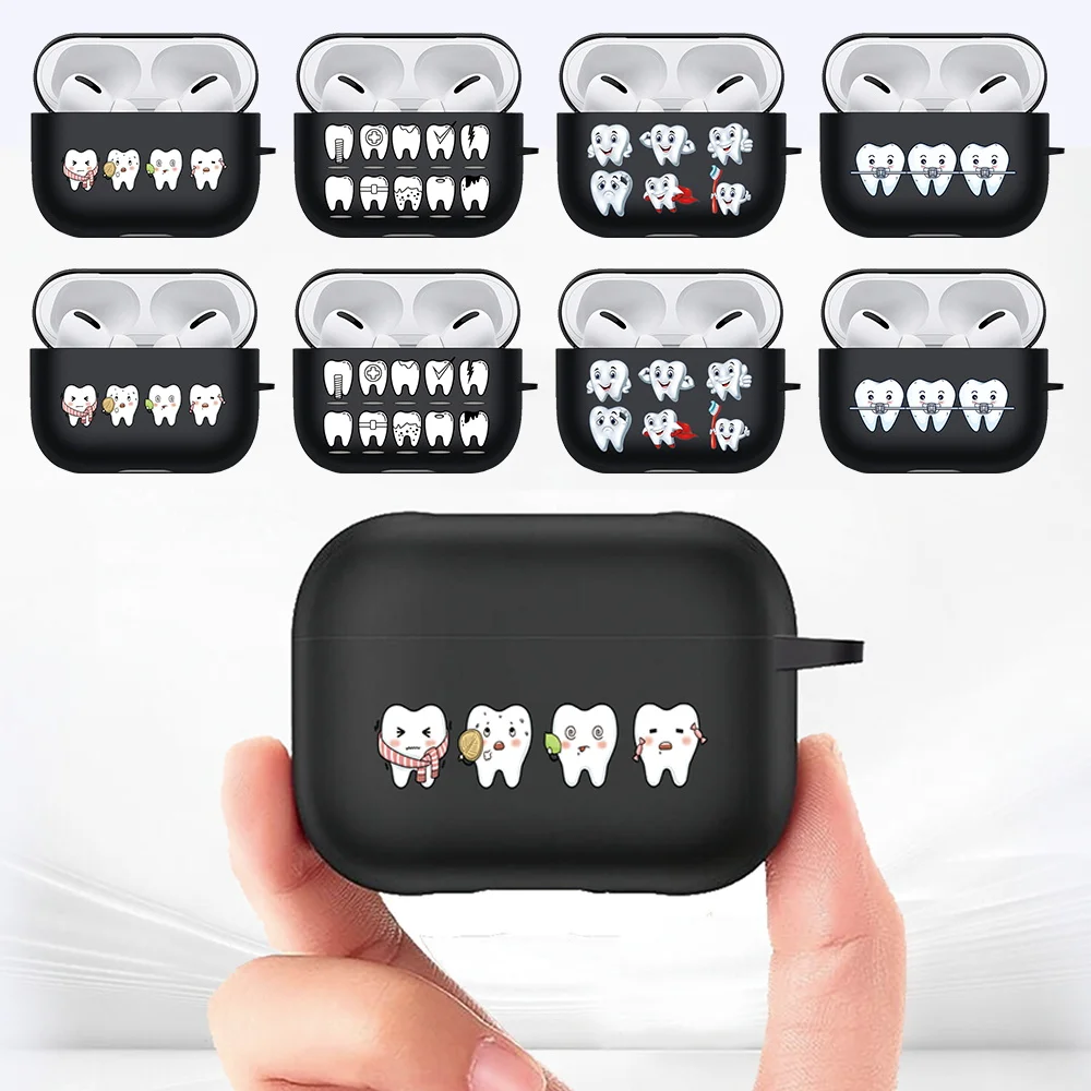 

2022 Silicone Cover Case for Apple Airpods 3 2021 Teeth Series Bluetooth Earphone Cases Air Pods Pro Protective Accessories