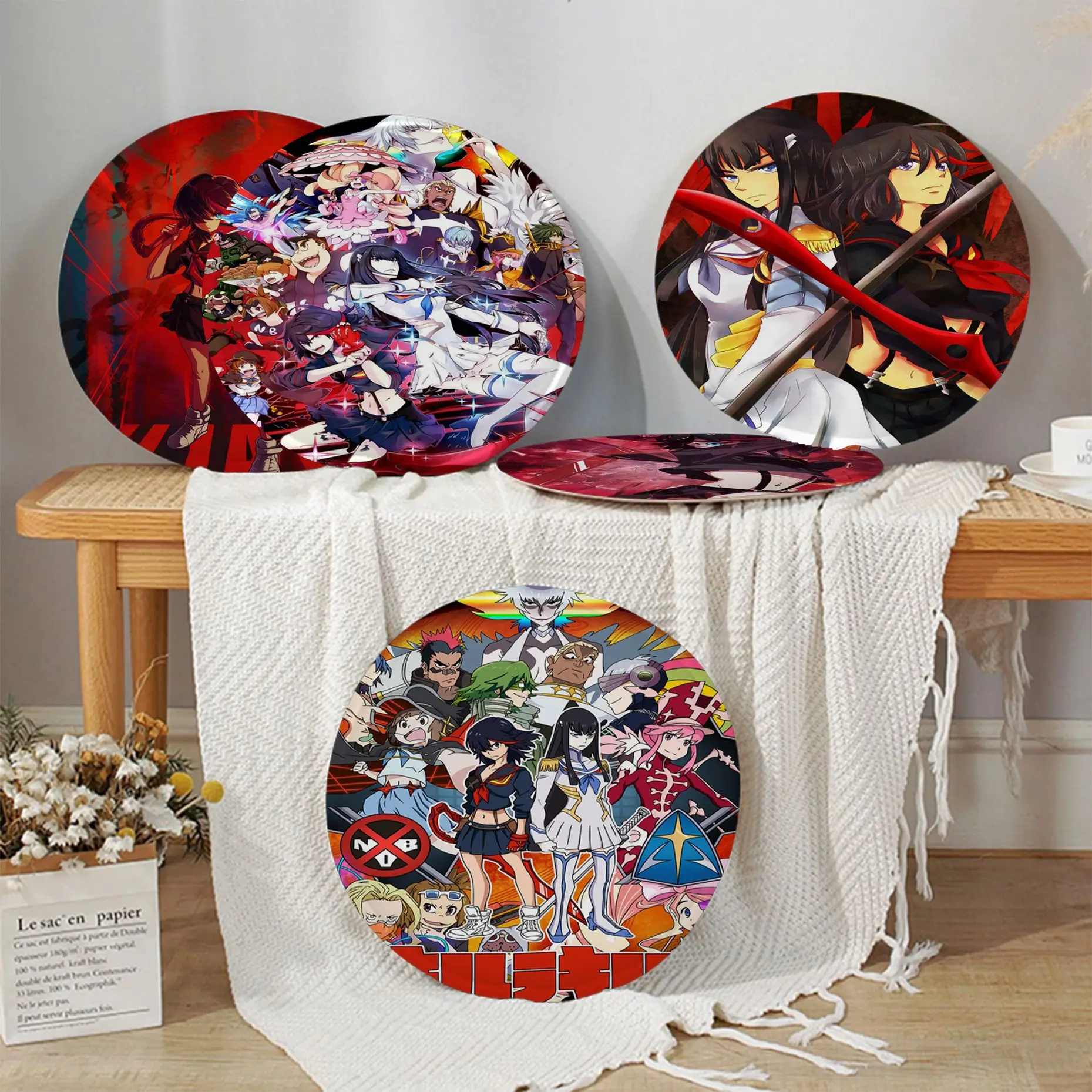 

Kill La Kill Round Meditation Cushion Stool Pad Dining Chair Tatami Seat Cushion Anti-Slip Outdoor Garden Cushions