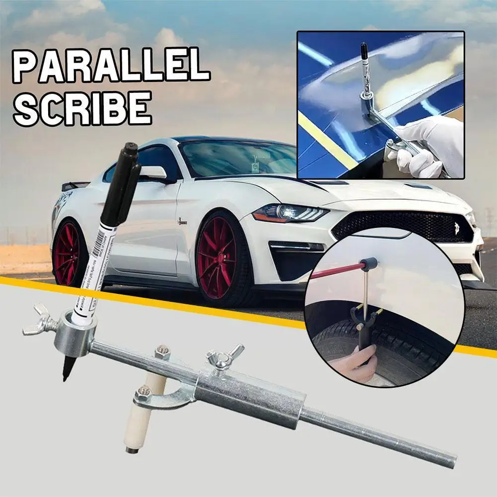 

Car Wheel Eyebrow Parallel Scriber Sheet Metal Dent Steel And Material Adjustable Tool Repair Durable 0-20cm Port H7t0