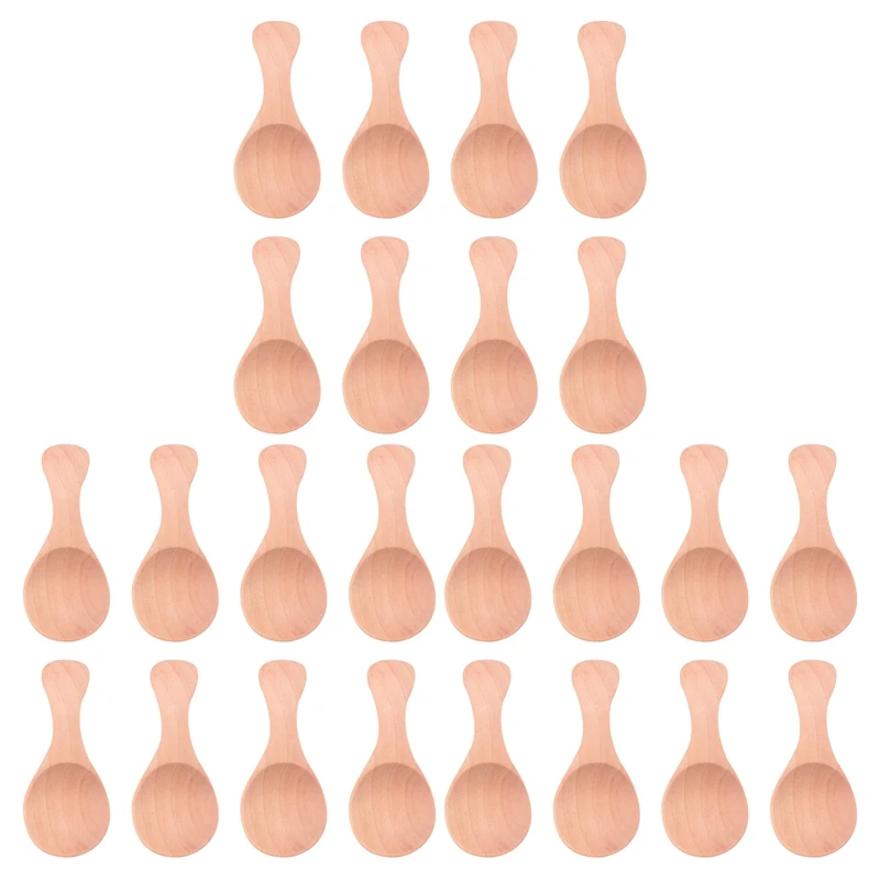 

24 шт., деревянная ложка для соли