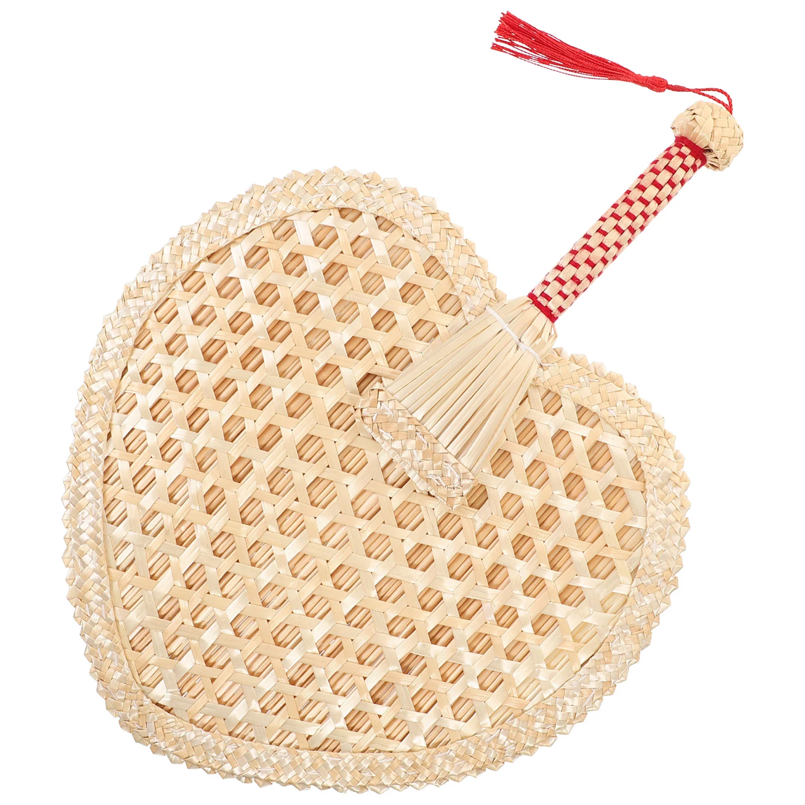 Домашний декор соломенный веер летнее плетение из ротанга натуральное украшение