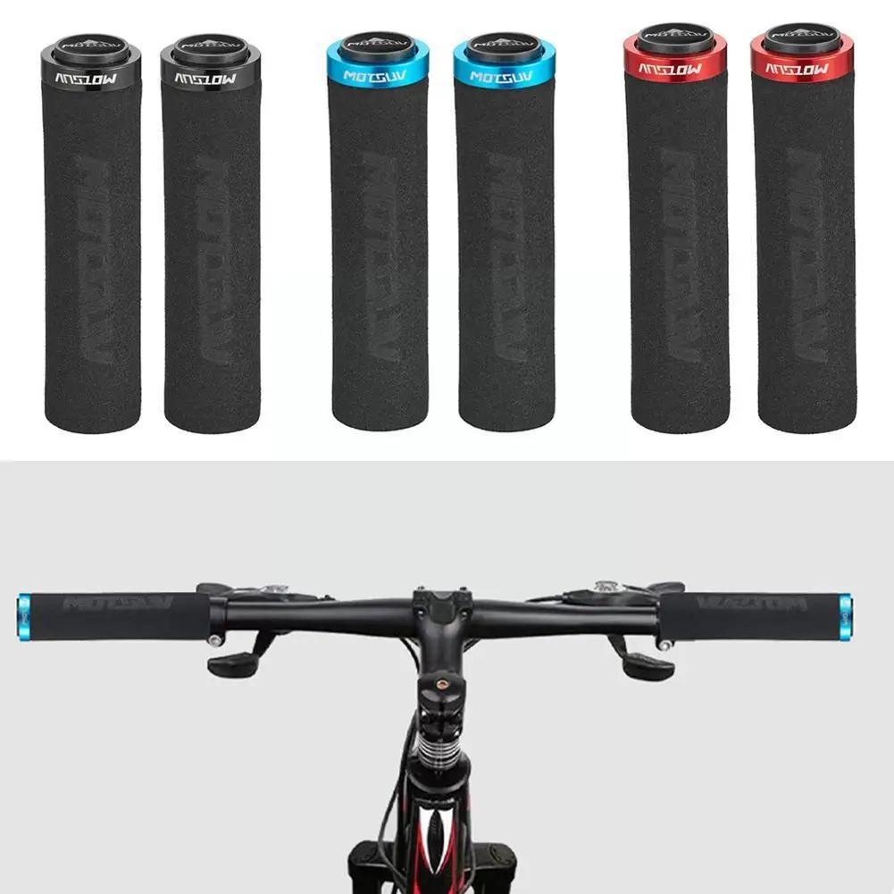 

Sponge Bicycle Grips MTB Handle Silicone Grip Anti-skid Alloy Handlebar Wholesale 3D Cycling Bilateral Bike Accessorie Ultr H6T4