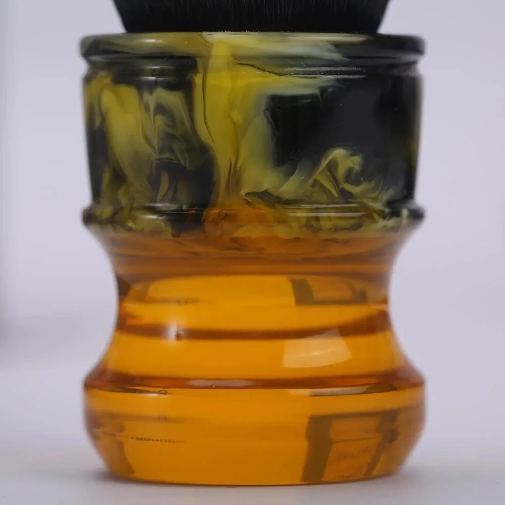 Кисти Yaqi мужские для влажной бритья черные/белые смокинговые кисточки из