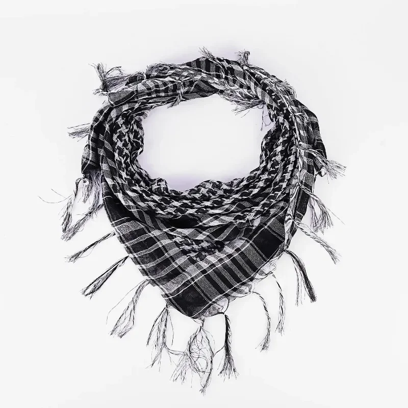 Осенне-зимняя теплая Пашмина с кисточками 95 х95 см