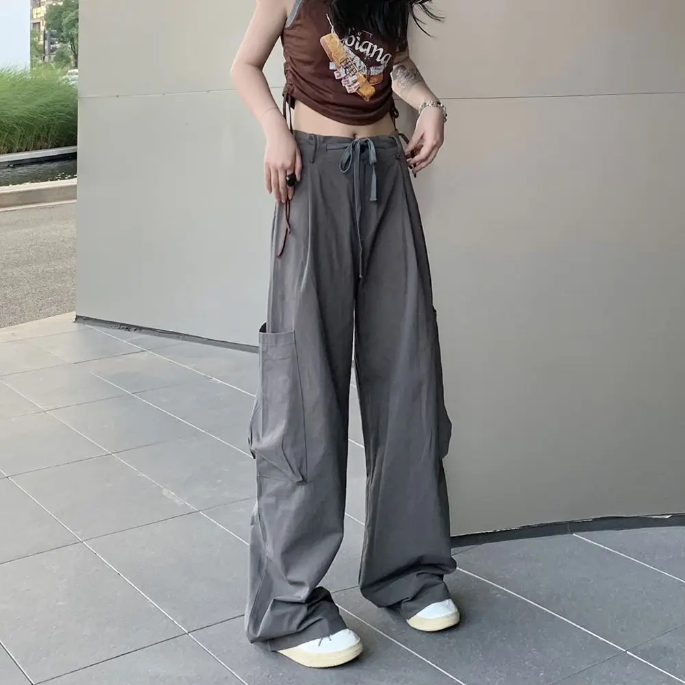 

American Retro Overalls High Waist Casual