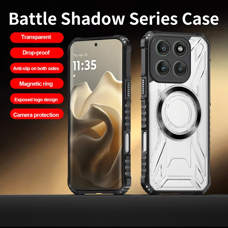 Чехол Magsafe для Motorola edge 70 pro 60 fusion 50 neo edge60s 60PRO, роскошный защитный чехол с магнитной застежкой, ударопрочная жесткая задняя крышка из PC+TPU. (art.: 3920dc3a7db60) - 3920dc3a7db60