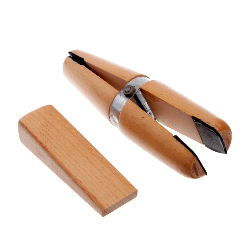 

2022 New Wood Ring Clamp Jewelers Holder Jewelry Making Hand Tool Benchwork Professional wood tweezers