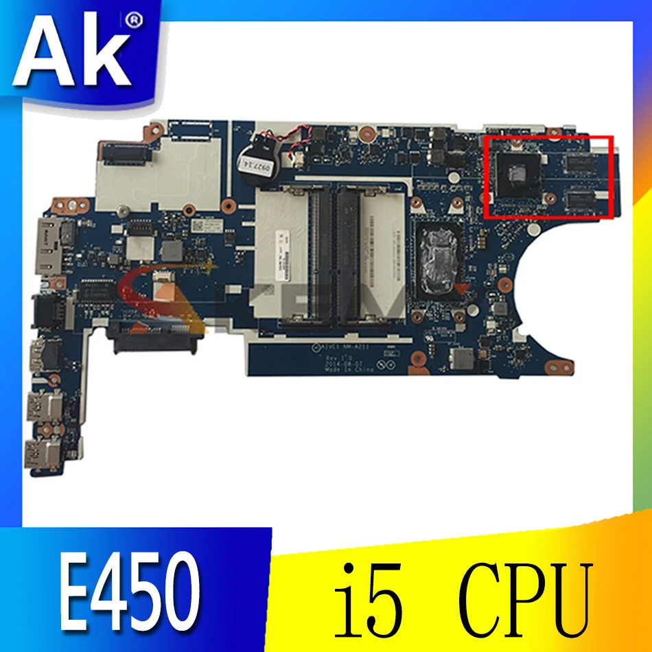 

Thinkpad подходит для E450 E450C i5 CPU ноутбука ПК независимая видеокарта материнской платы. NM-A211.FRU 00HT579 00HT578