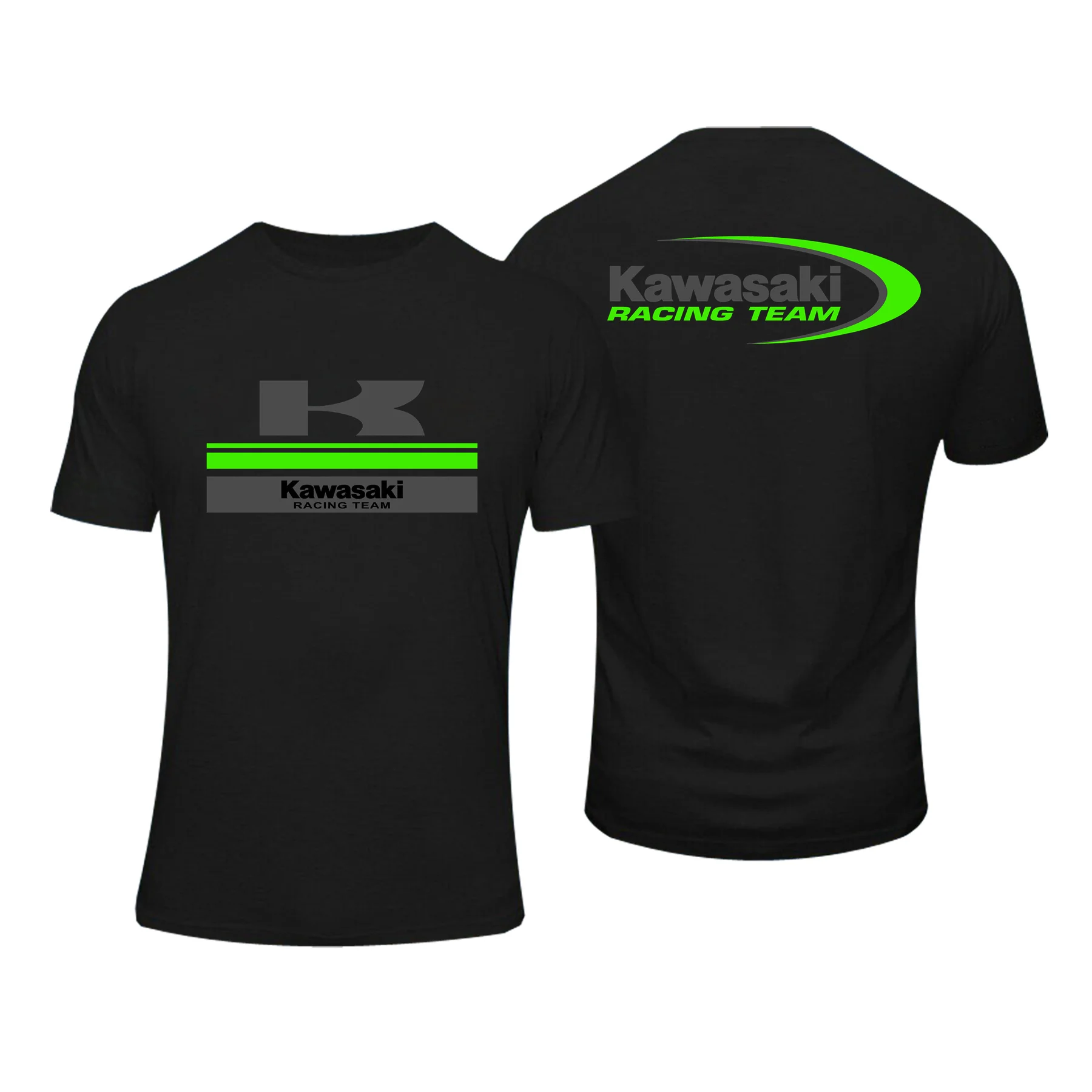 

Amazing Tees Men Kawasaki-Racing-Team T Shirt Double-sided Casual Oversized T-shirt Male T-shirts Graphic Short Sleeve S-3XL