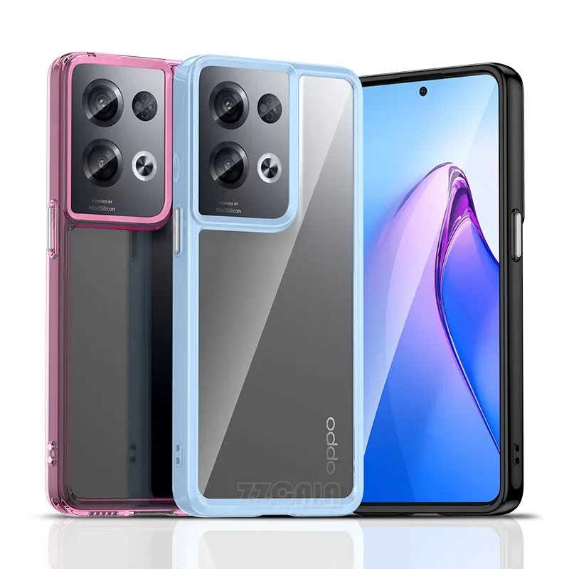 Для OPPO K9 Pro K9S K9X A96 5G F21 Reno 8 Lite Find X5 чехол Прозрачный ударопрочный Твердый акриловый