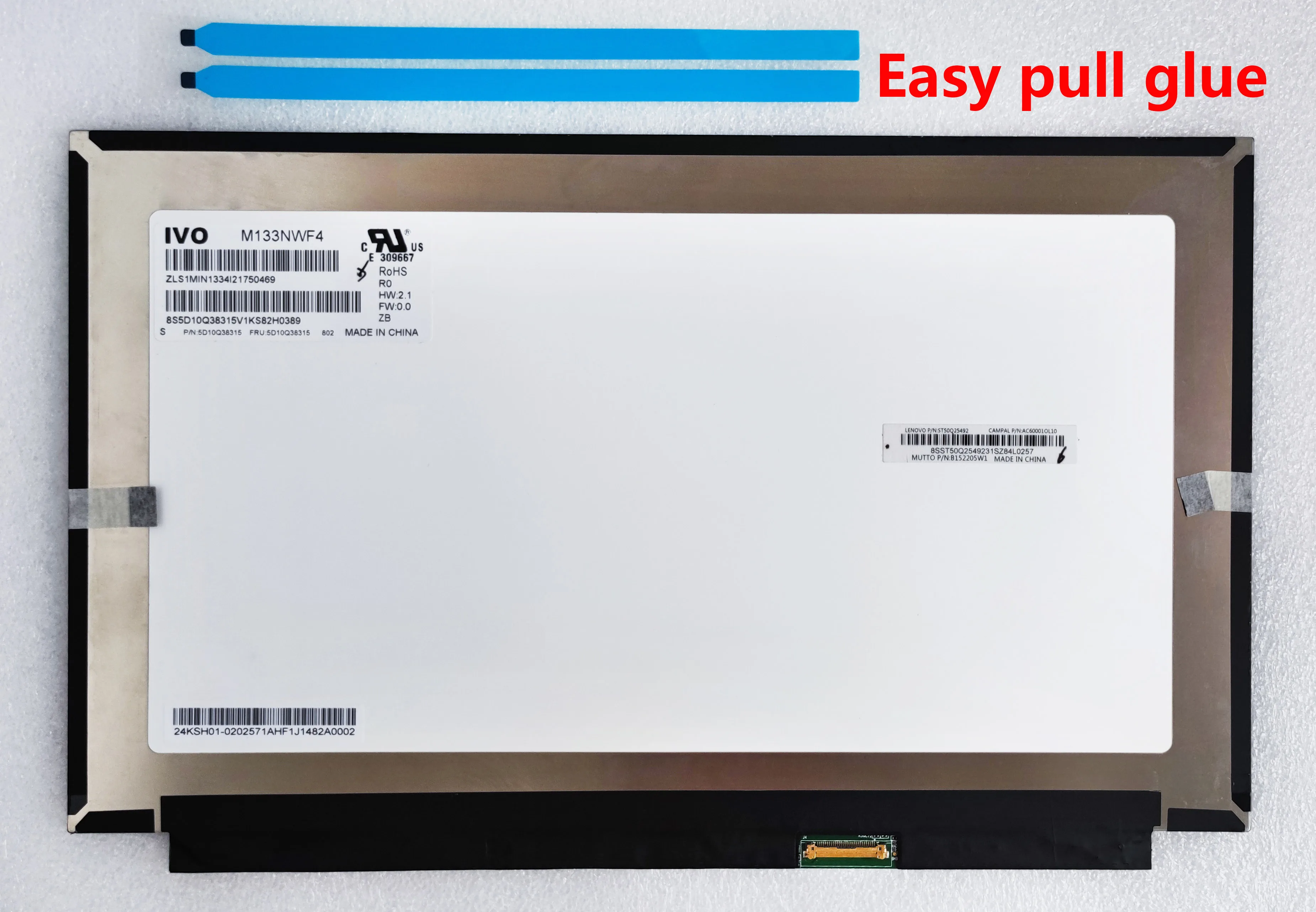Polegadas M133nwf4 Edp 30pin Fhd Resolução 1920*1080 Compatível Painel de Tela Lcd Portátil 13.3