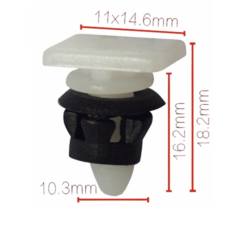 

20 шт. для отверстия 10,3 мм OE: 191853577A, фиксатор панели обшивки дверей автомобиля, фиксаторы внутренней отделки, крепеж для Vw D659