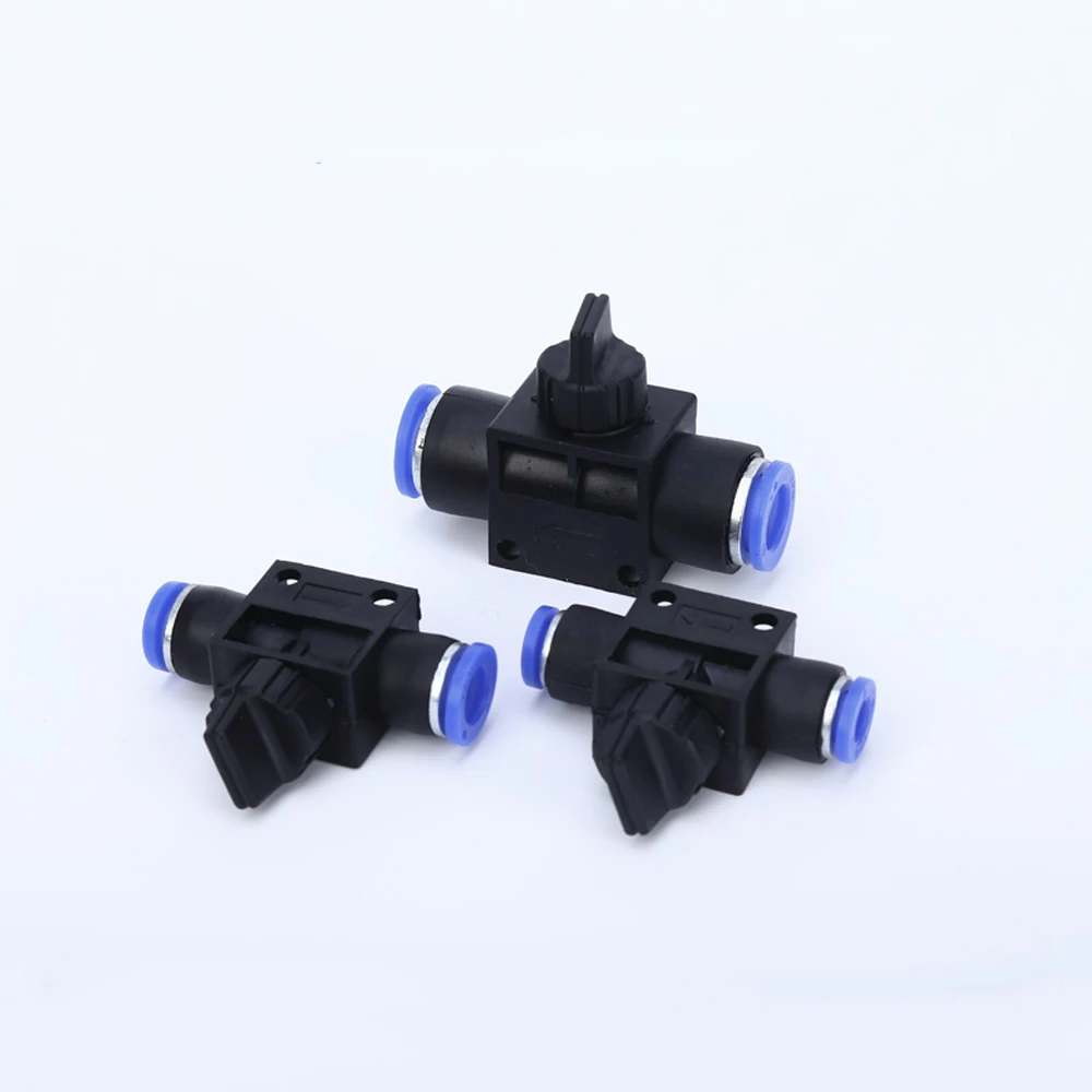 

Pneumatic Fittings HVFF Control Valve Connector 4-12mm OD Air Hose Plastic Push In Gas Quick Connector 2 Way Fitting Plumbing