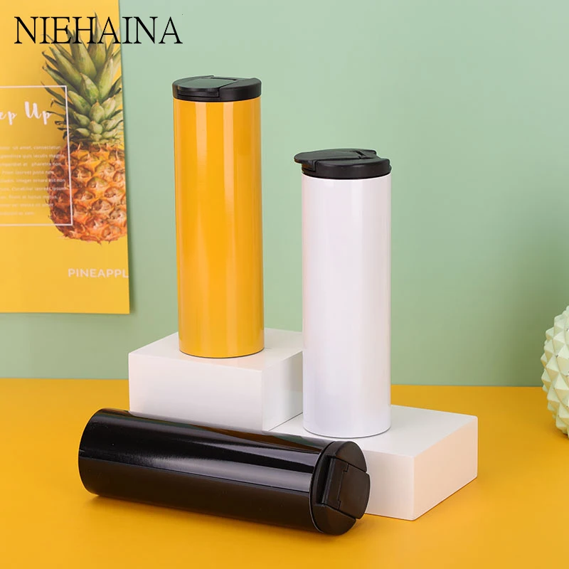 

Thermos Thermos Double-Layer Flip Straight Cup 304 Stainless Steel Water Bottle Slimming Car Water Bottle Keeps Cold And Heat