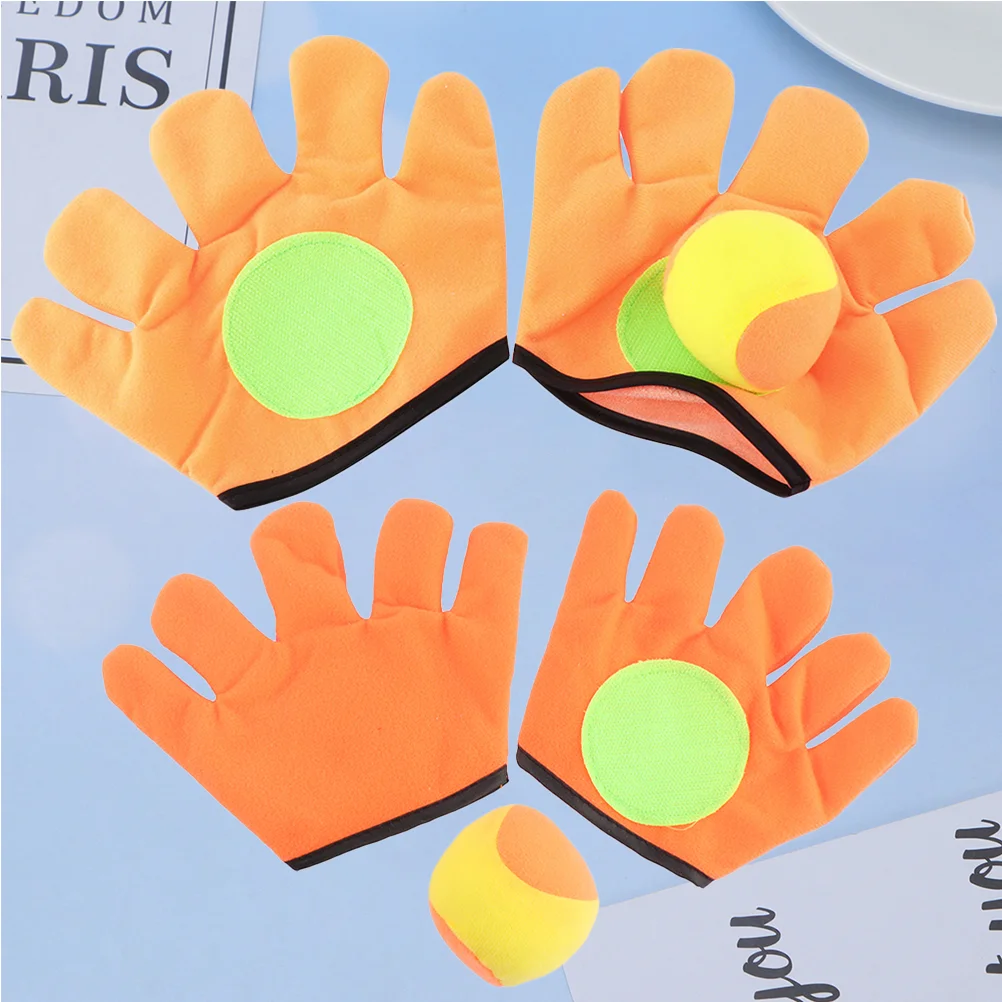 

2 Pairs Parent-child Toys Toss Catch Game Throw Ball De Porristas Fluffy Stuffed Animals Outdoor