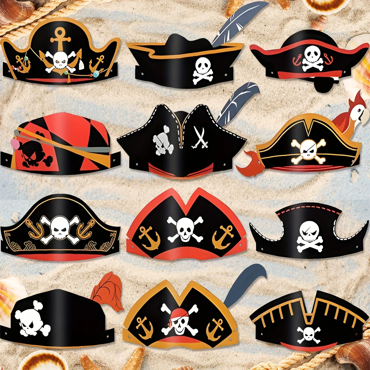 

Бумажные пиратские шляпы