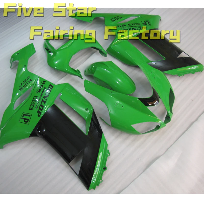 

Motorcycle Fairing Kit For Kawasaki Ninja ZX6R 636 2007 2008 ZX 6R Injection Mold Bodywork High Quality Shell Green Black Cover