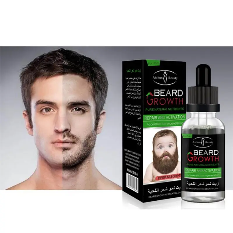 

Natural Organic Men Beard Growth Oil Beard Wax balm Hair Loss Products Leave-In Conditioner for Groomed Beard Growth 30ml