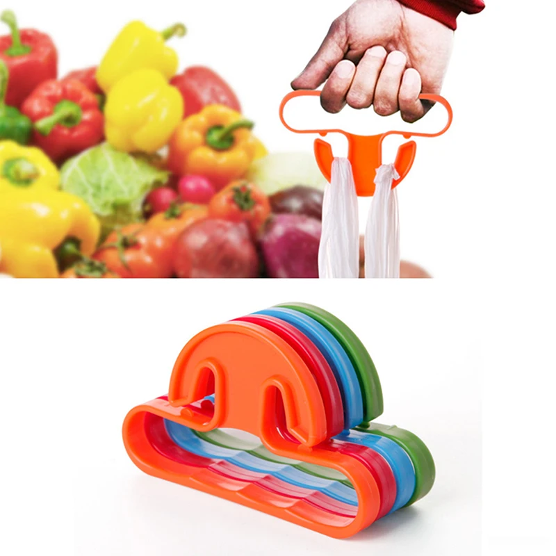 

10/4Pcs Plastic Bag Holder Carrier Strong Silicone Handle Carrier for Grocery Bags