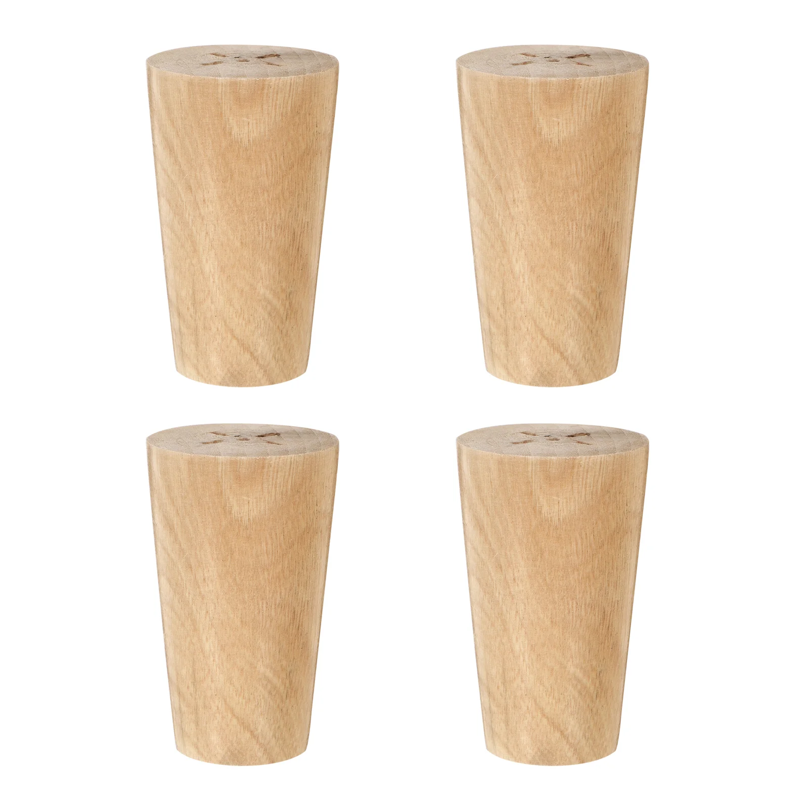 

4pcs Armchair Replacement Legs Wood Round Furniture Legs Bearing Weight Furniture Bun Feet Legs for Sofa Couch Chair Coffee