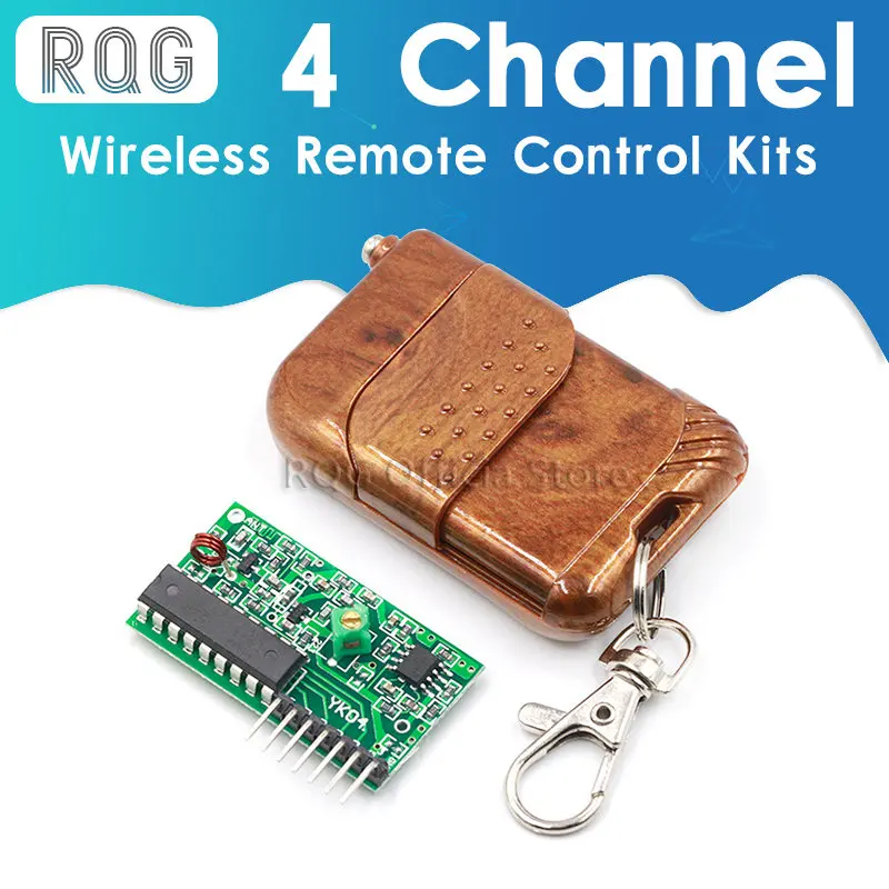 

1set IC 2262/2272 4 Channel 315Mhz Key Wireless Remote Control Kits Receiver module For arduino