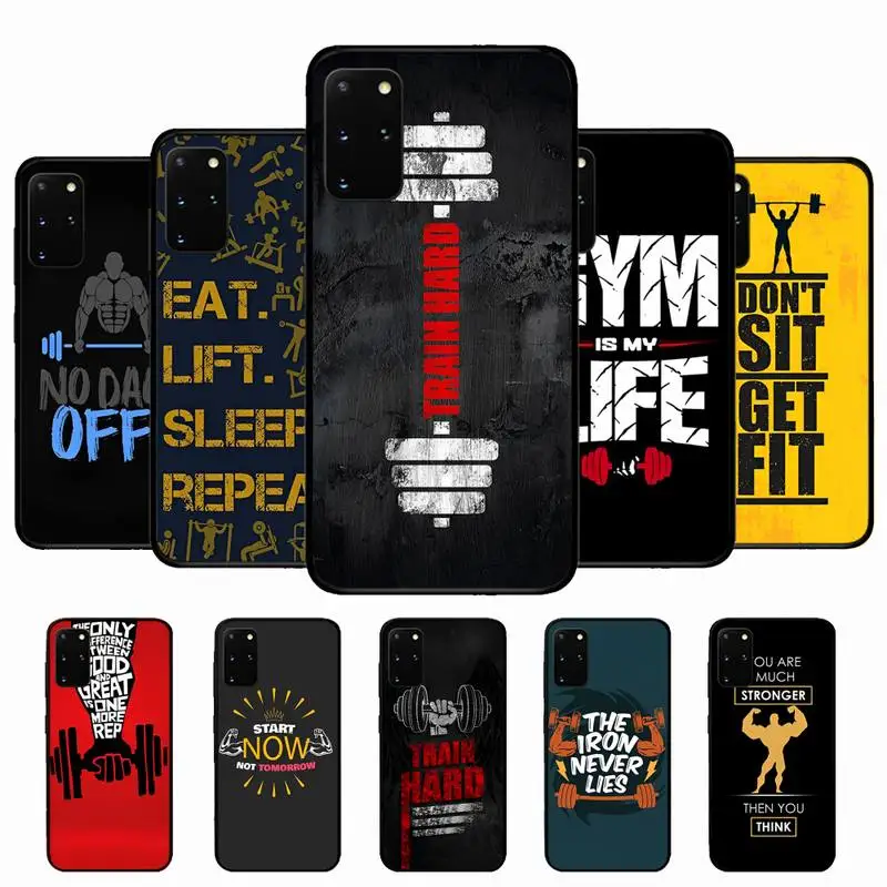 

Gym Fitness Bodybuilding Phone Case for Samsung S10 21 20 9 8 plus lite S20 UlTRA 7edge