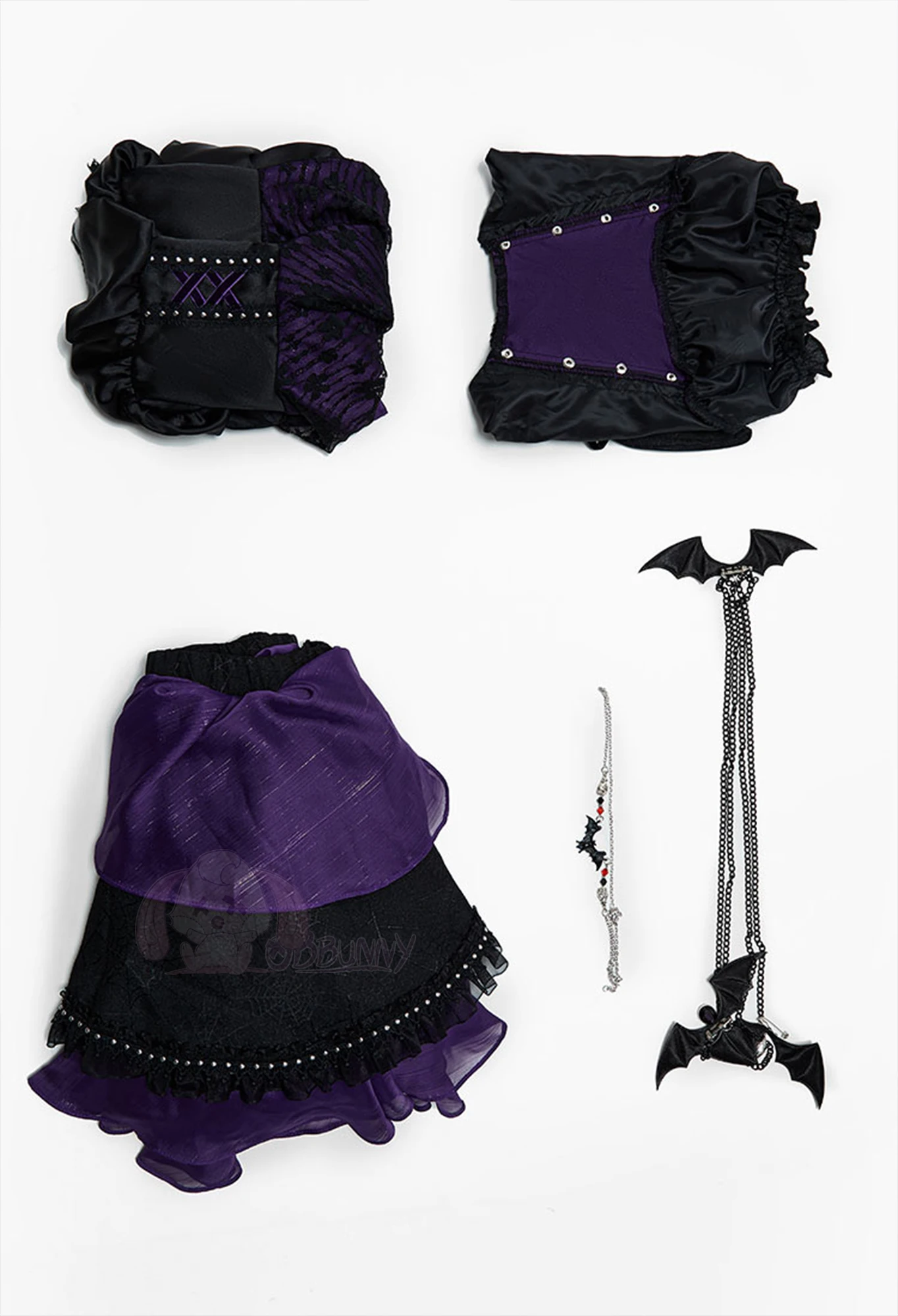 2026 новый костюм Monster Cos High Elissabat для косплея, женский костюм на Хэллоуин, фантазийная униформа, платье, реквизит, носки, брошь Лолита (art.: 3920d38311191) - 3920d38311191