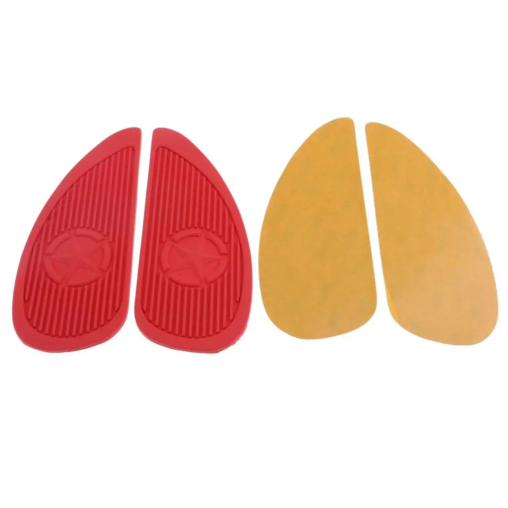 

2pcs Motorcycle Tank Pad Traction Side Decal Protector for