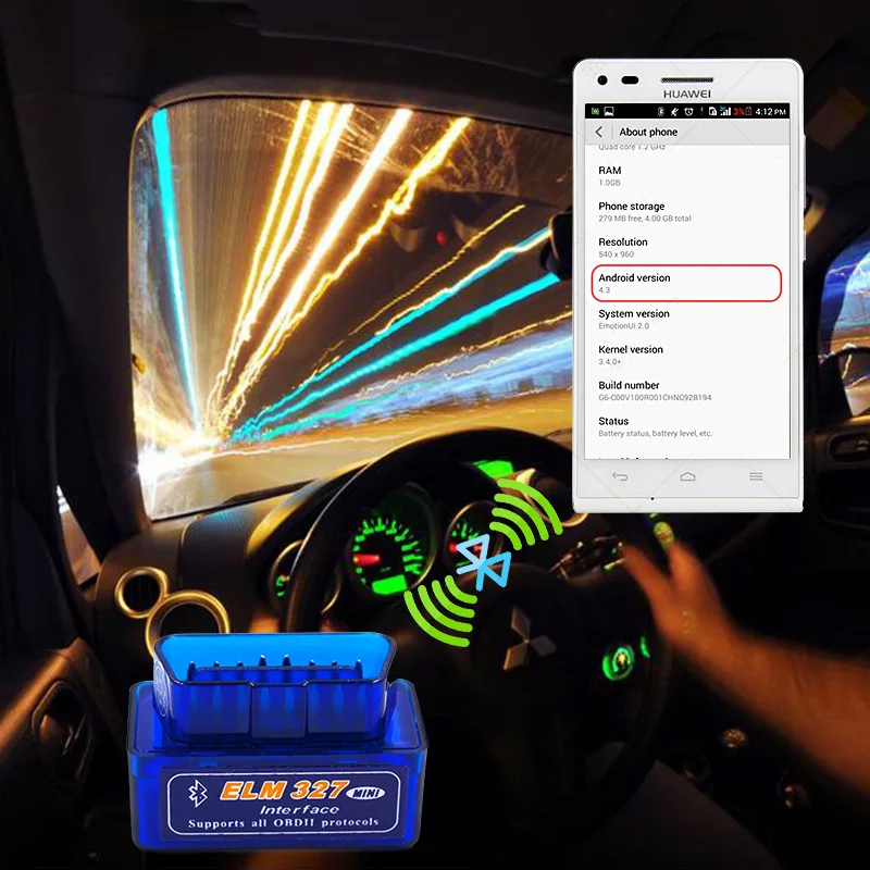 Bluetooth ELM327 последняя версия V2.1 V1.5 Автомобильный сканер OBD считыватель кодов