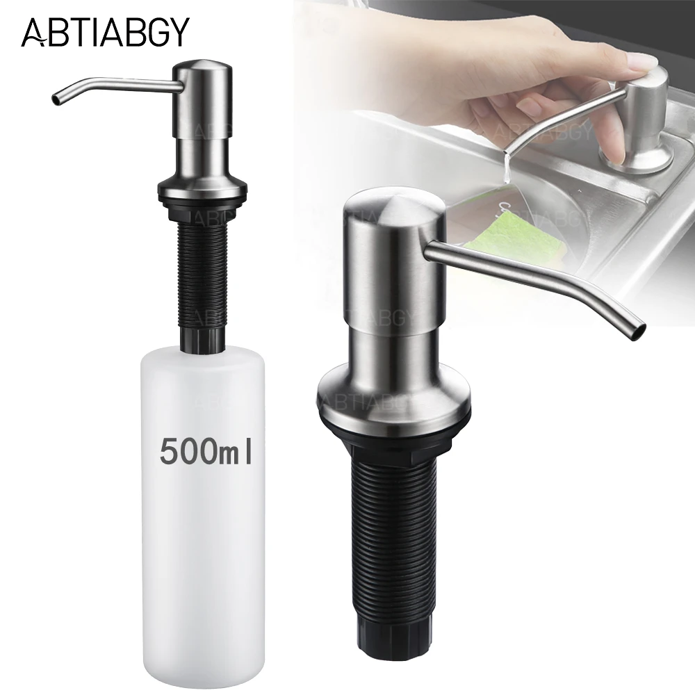 Black Detergent Hand Pumps Dispenser Deck Mount