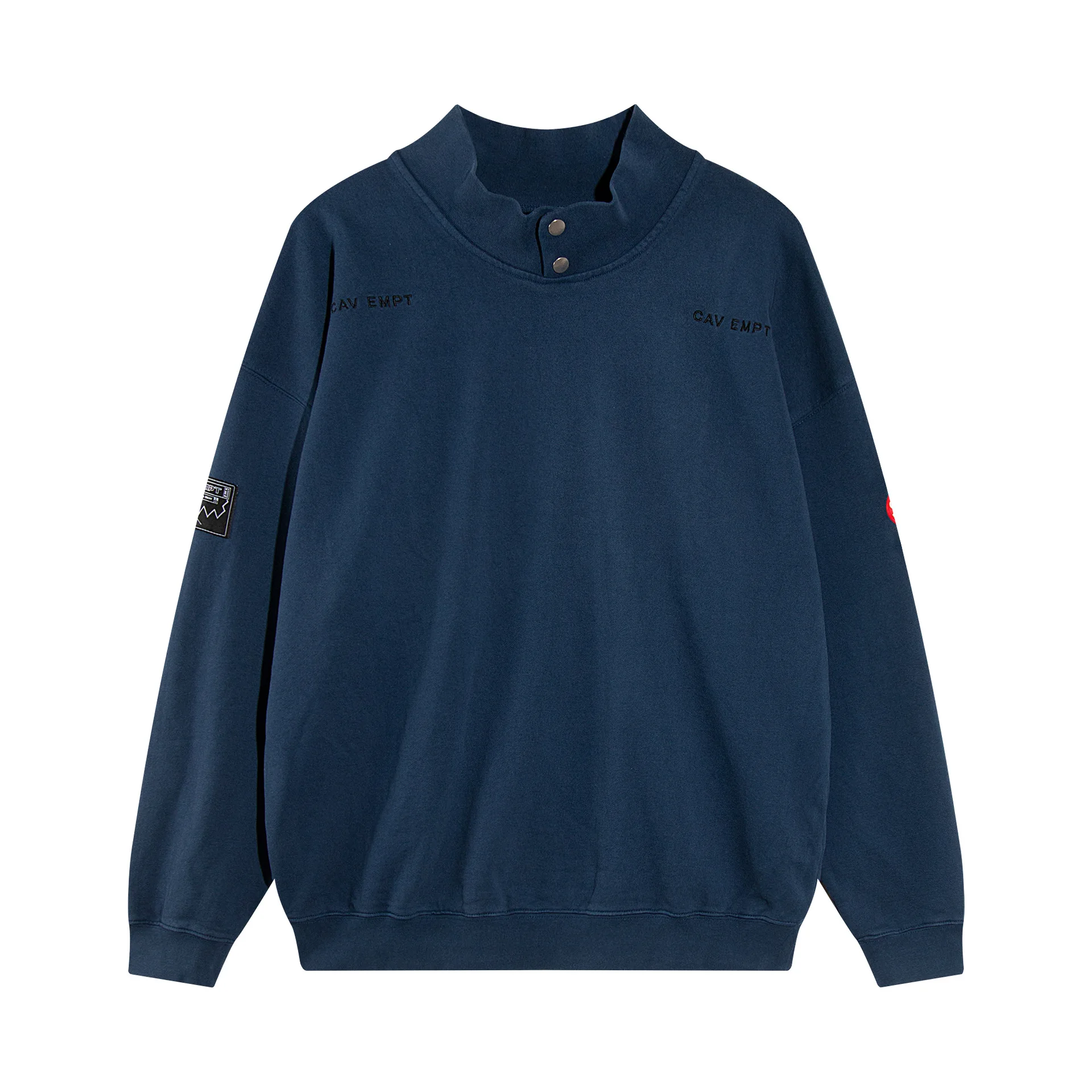

Men Woman 1:1 Best Quality Crewneck Cav Empt Hoodies Patchwork Royal Blue CAVEMPT C.E Sweatshirts