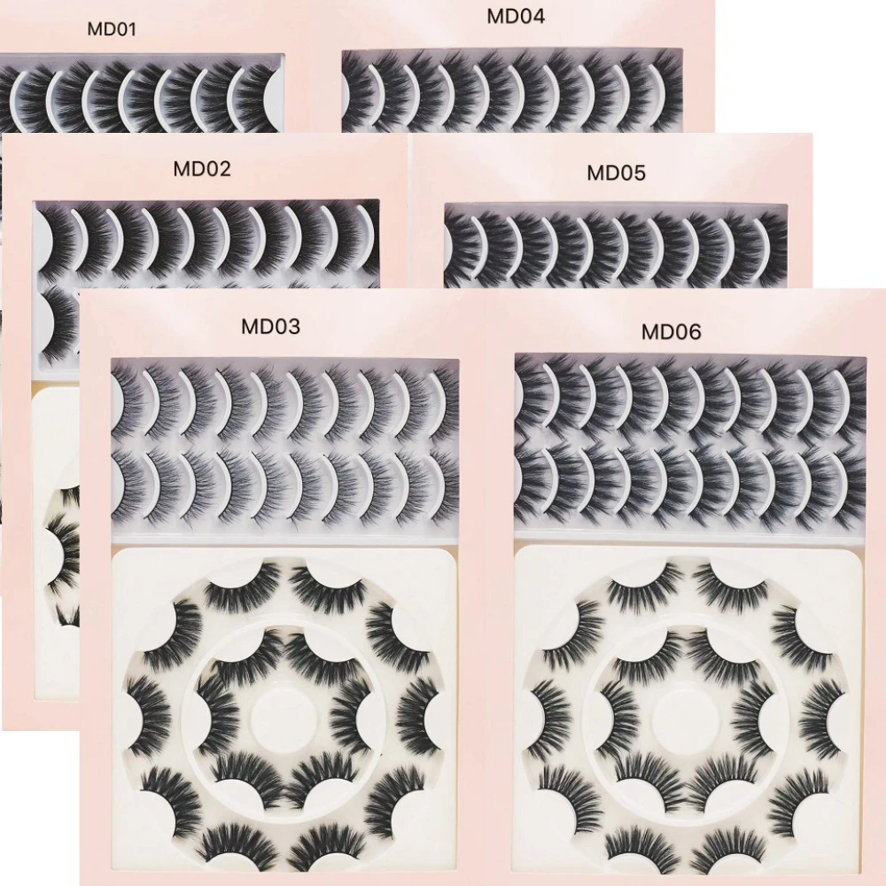 

18 пар искусственных норковых ресниц в стиле тумана утолщенные густые удлиненные накладные ресницы инструменты для макияжа ресницы для мак...