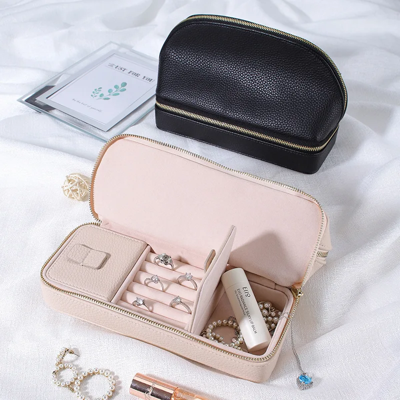 2-слойная сумка для ювелирных изделий новинка хранения ожерелья сережек