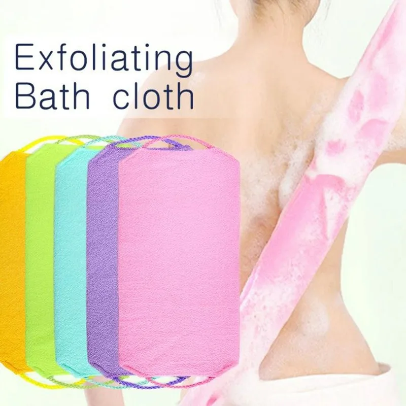 

Exfoliating Rubbing Bath Towel Washcloth Elastic Shower Body Scrub Cleaning Massage Bath Towel Strap Body Washing Clean Towel