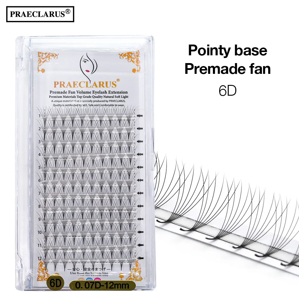 Готовые ресницы для наращивания 6 дюймов 8D 10D