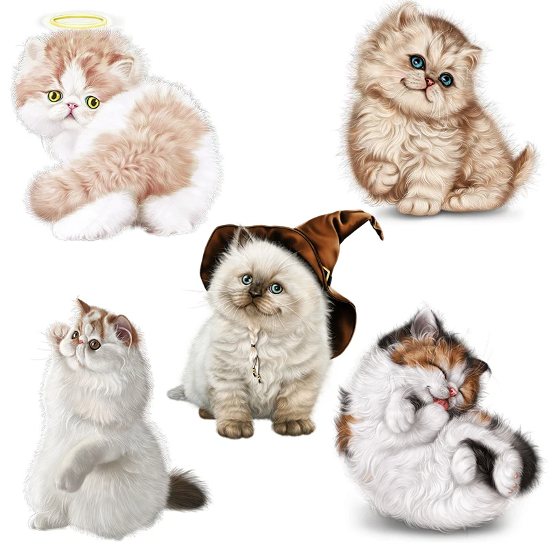

CM42 Super Cute Kitty Wall Sticker For Home Decoration Toilet Decal Gift Label