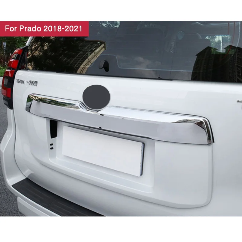 Фото Декоративная хромированная накладка на заднюю дверь OUY для Toyota Land Cruiser Prado 150 №2