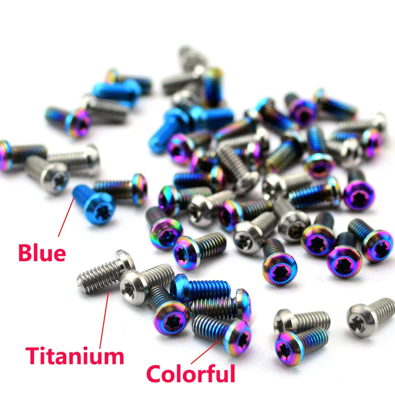 

10pcs Titanium Alloy Knife Handle M2.5 Screws for Coldsteel Cold Steel Knives Back Clip Clamp Nails DIY Making Repair 6 Sizes