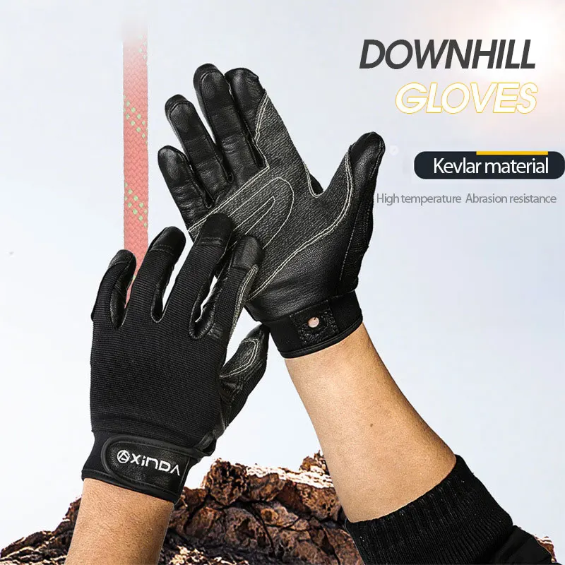

1 Pair Unisex Outdoor Rope Drop Gloves Wear-resistant Cycling Bicycle Bike Ski Outdoor Camping Hiking Motorcycle Gloves Sports